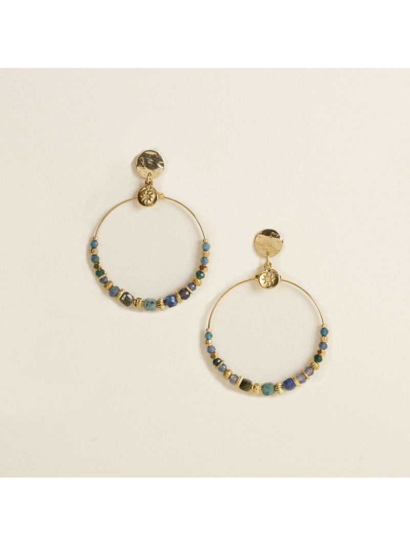 Boucles d'oreilles By Garance BOYE BLEU
