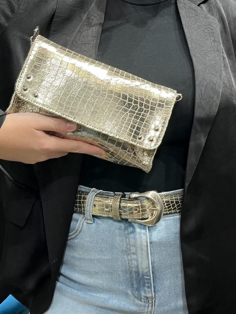 Ceinture Charlay Stone MORGANE CROCO LEMON