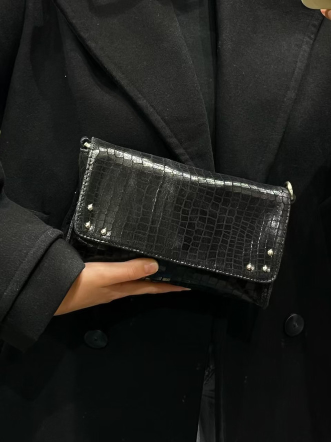 Sac Charlay Stone CLARA CROCO NOIR