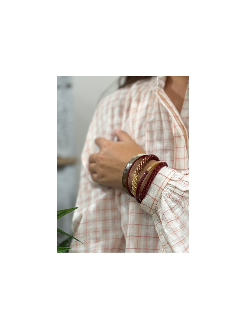 Bracelet Népalais BORDEAUX B52