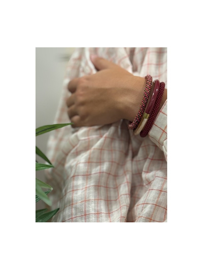 Bracelet Népalais BORDEAUX B52