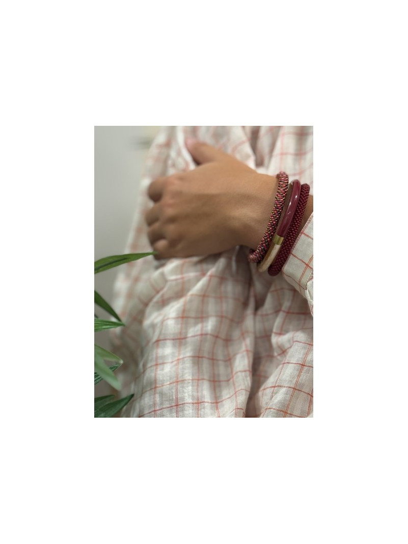 Bracelet Népalais BORDEAUX B52