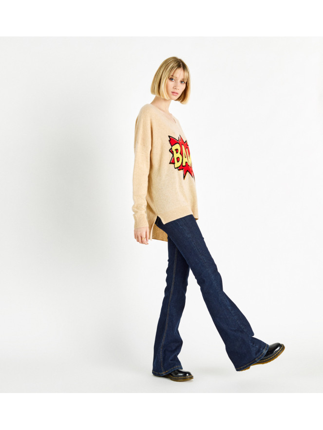 Pull cachemise Madluv BAM BEIGE