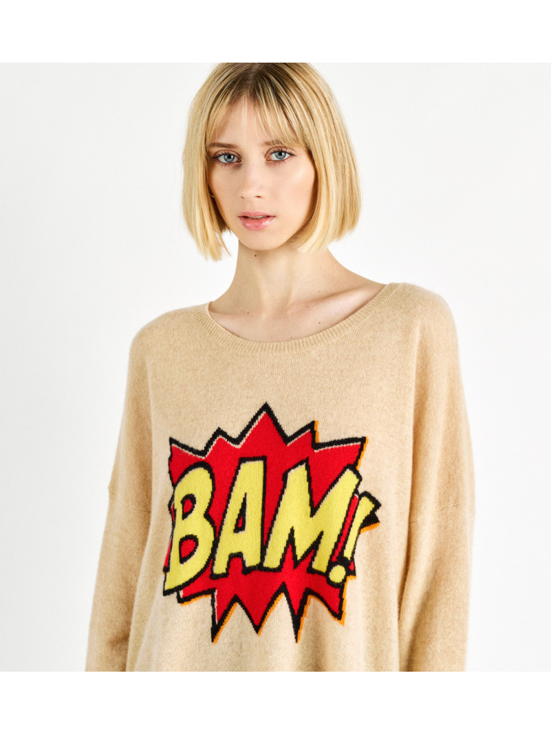 Pull cachemise Madluv BAM BEIGE