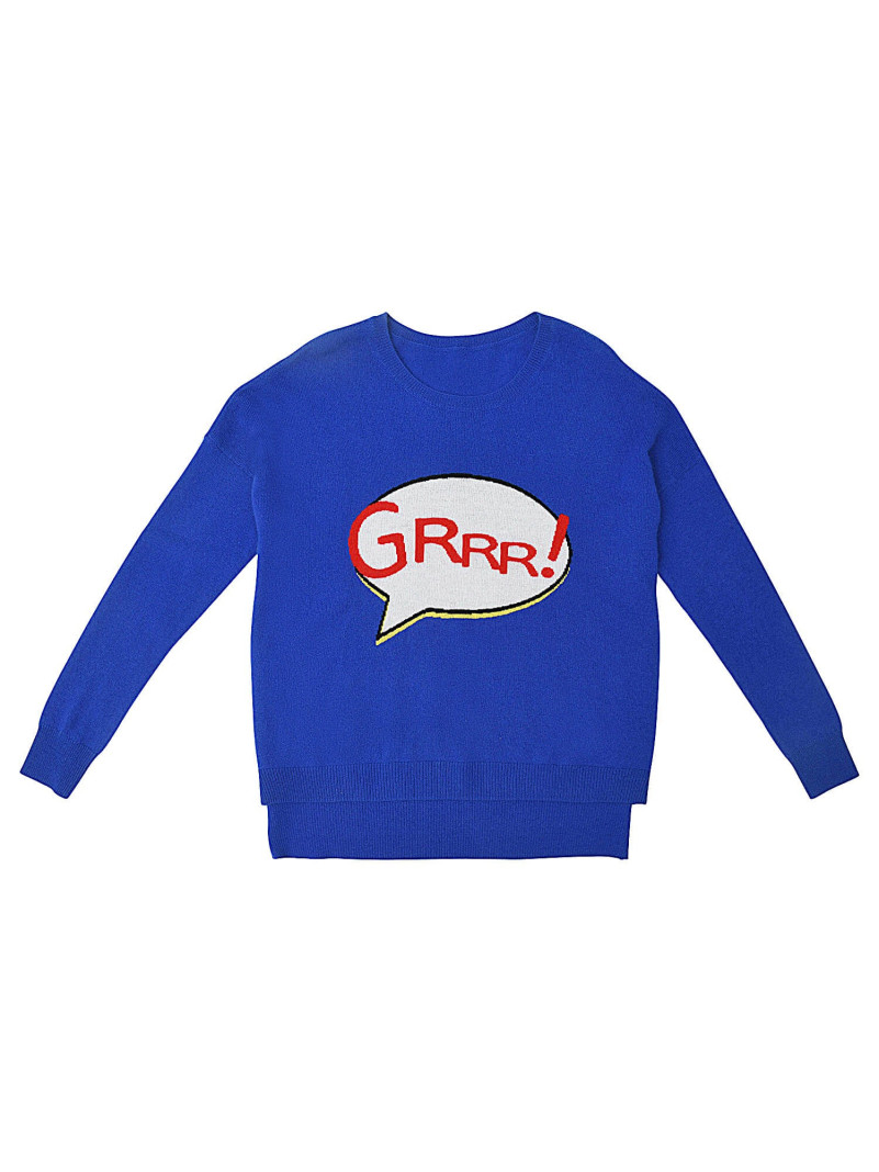 Pull cachemise Madluv GRRR BLEU
