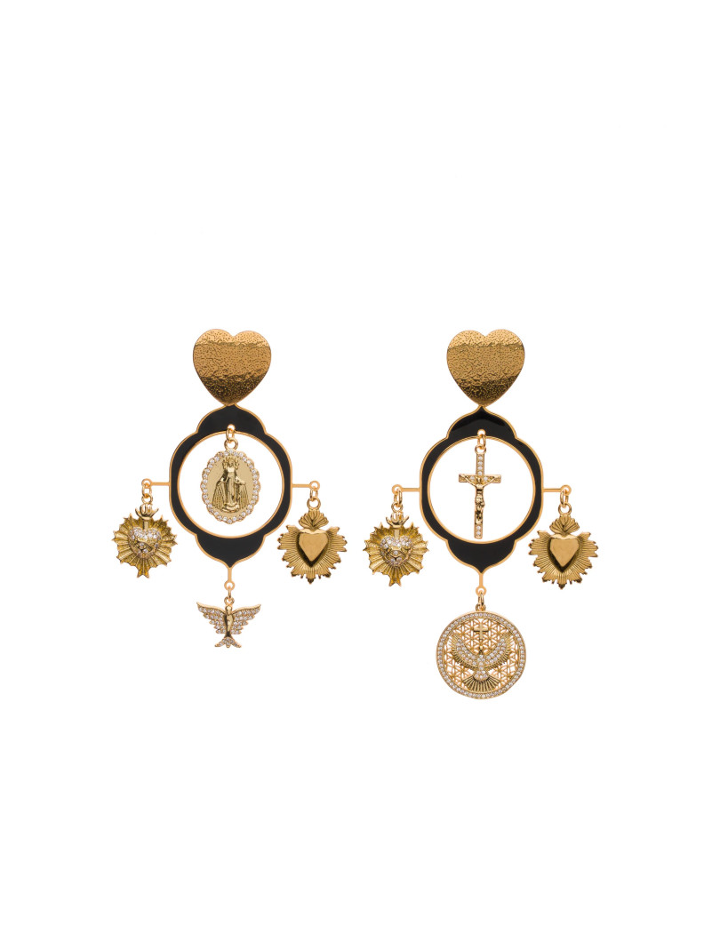 Boucles d'oreilles Principessa Glam GITAN NOIRE