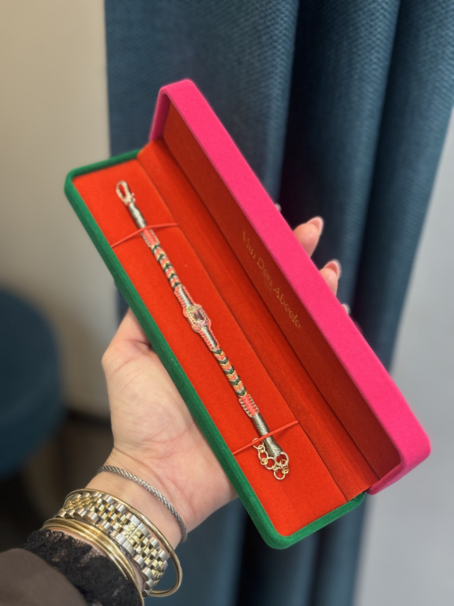 Bracelet Van Den Adele AMY GREEN AMETHYSTE MOOS