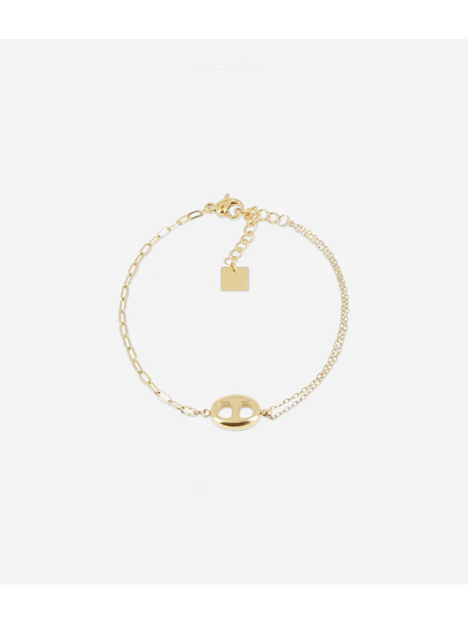 BRACELET ZAG FLINT DORÉ