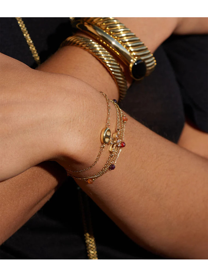 BRACELET ZAG FLINT DORÉ