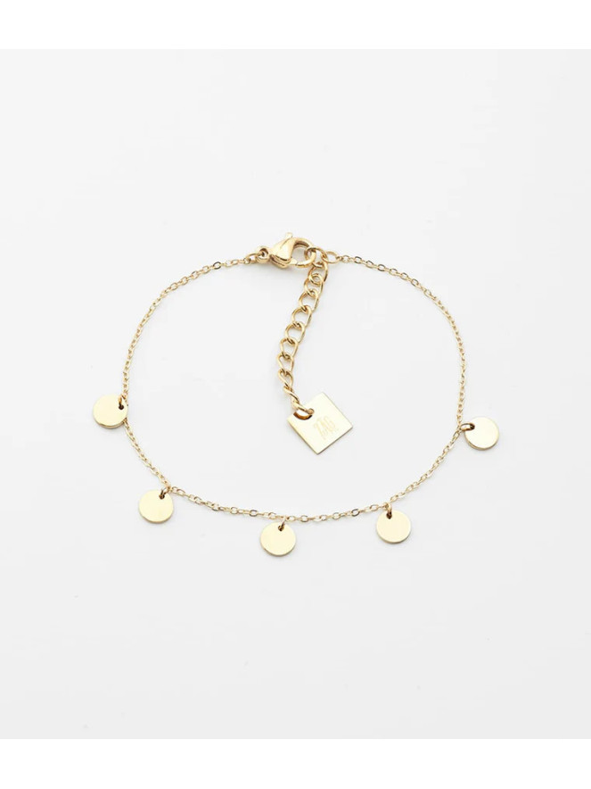 BRACELET ZAG CONFETTIS DORÉ