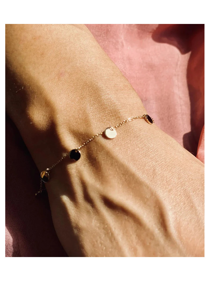 BRACELET ZAG CONFETTIS DORÉ