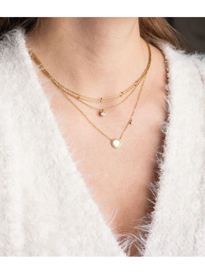 COLLIER ZAG RADIEUX DORÉ