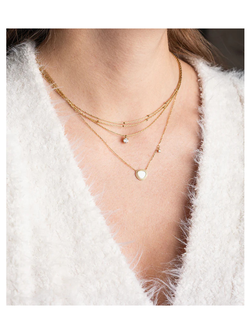 COLLIER ZAG RADIEUX DORÉ