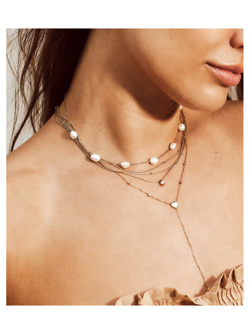 COLLIER ZAG RADIEUX DORÉ