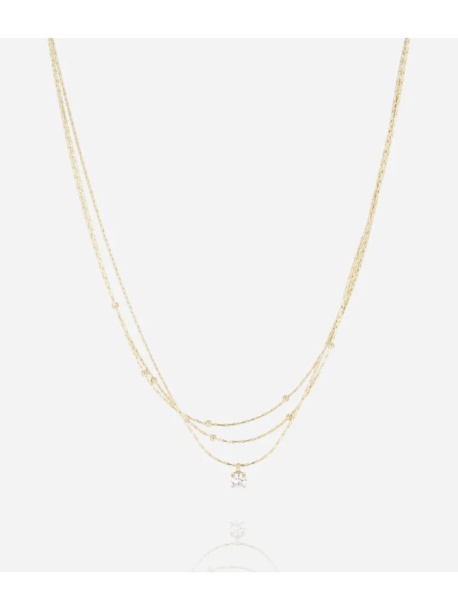 COLLIER ZAG RADIEUX DORÉ