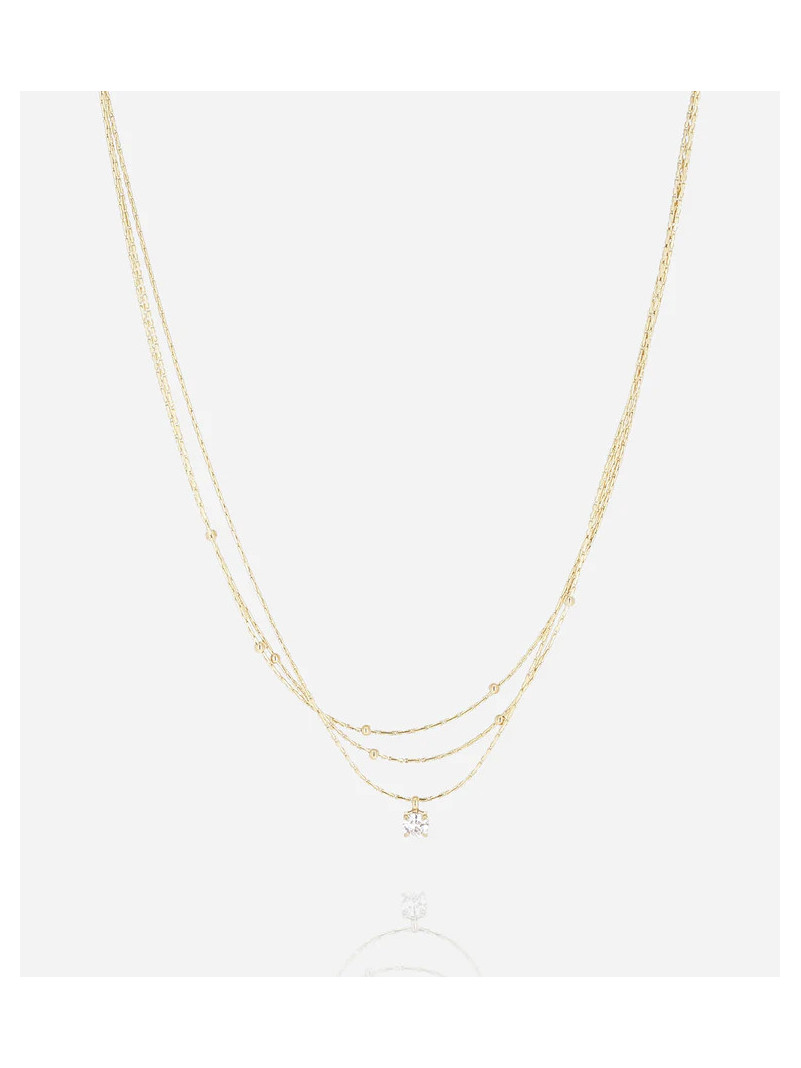 COLLIER ZAG RADIEUX DORÉ