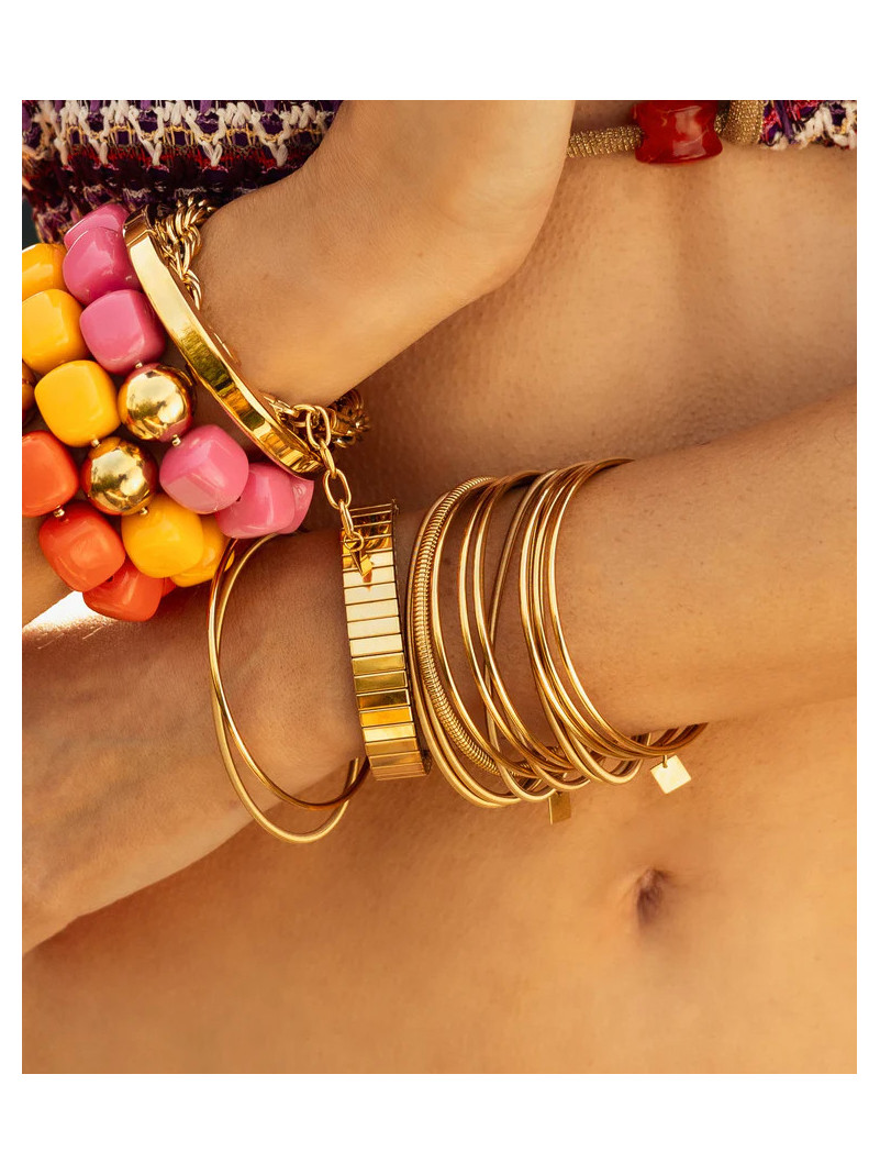 BRACELET ZAG JONC THEON DORÉ