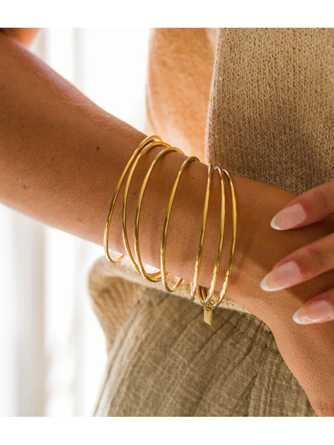 BRACELET ZAG JONC THEON DORÉ