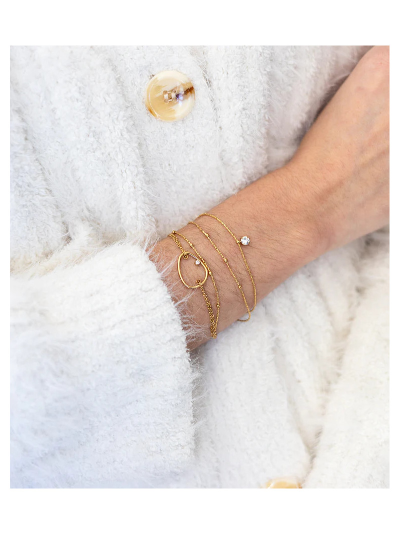 BRACELET ZAG RADIEUX DORÉ