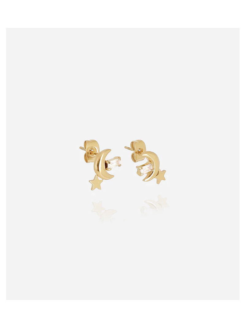 BOUCLES D'OREILLES ZAG ANOTH DORÉ