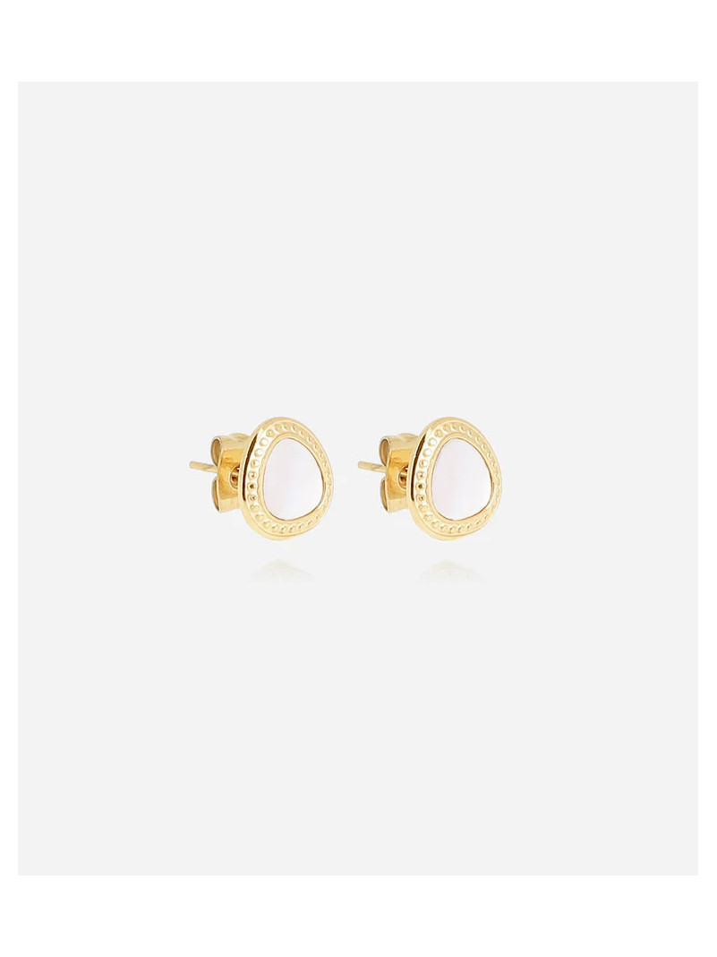 BOUCLES D'OREILLES ZAG GEMME DORÉ