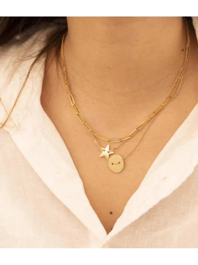 COLLIER ZAG STAR DORÉ
