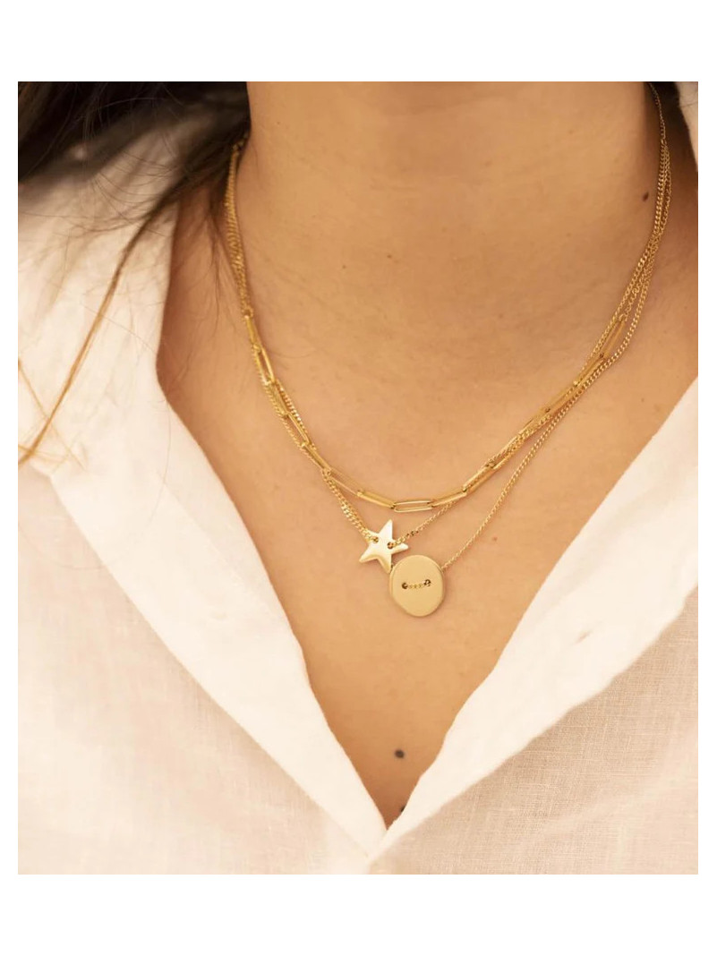 COLLIER ZAG STAR DORÉ