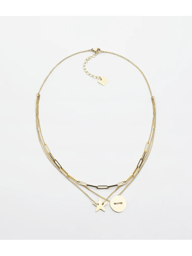 COLLIER ZAG STAR DORÉ