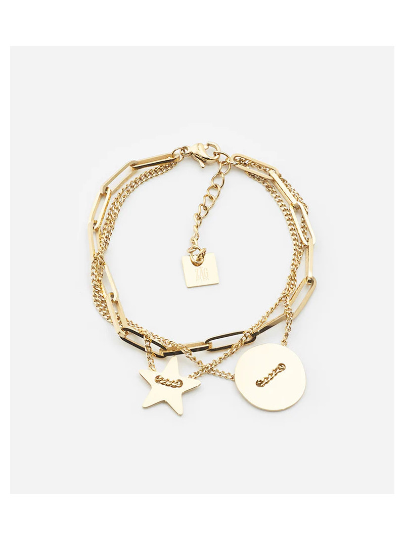 BRACELET ZAG STAR DORÉ