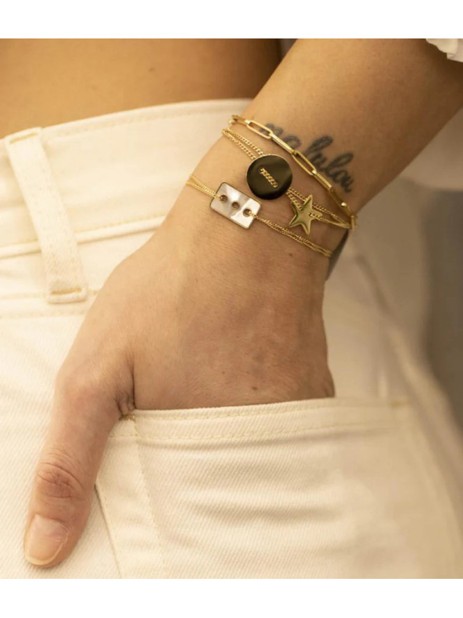 BRACELET ZAG STAR DORÉ