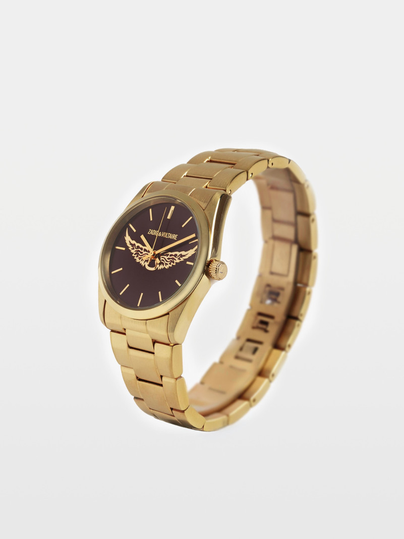 montre Zadig et Voltaire fusion ailes dorées
