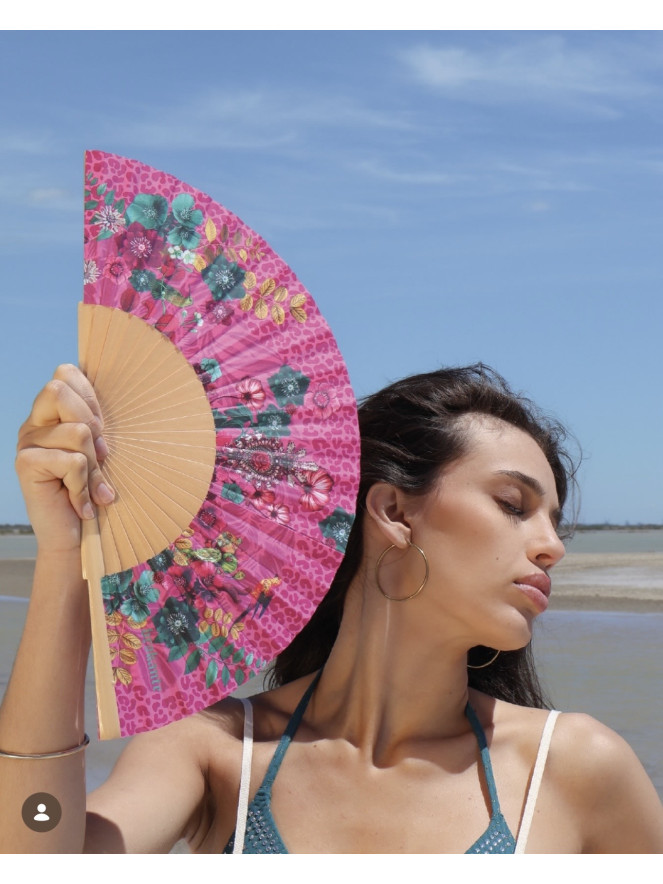 Éventail Brokante COSMOS ROSE