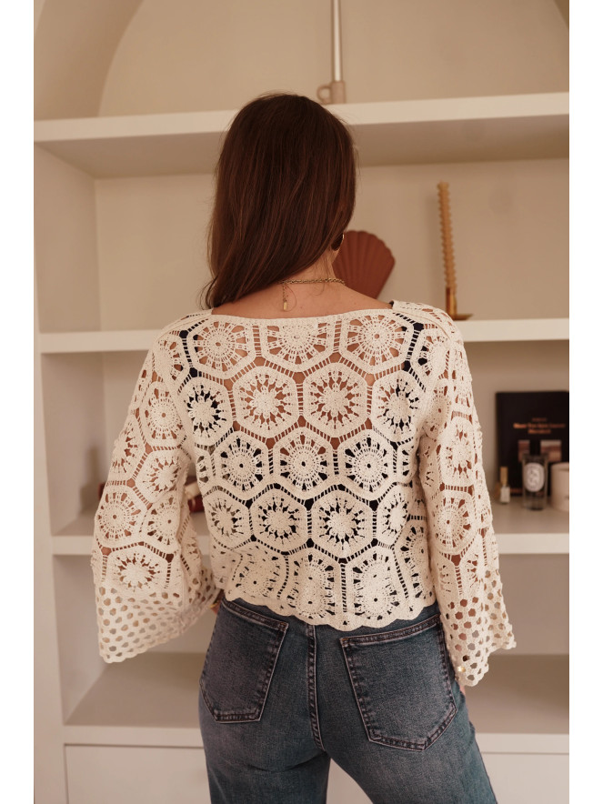 Gilet Charlène au crochet