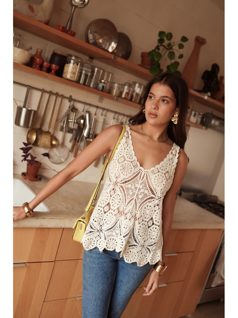 Top Chantal au crochet