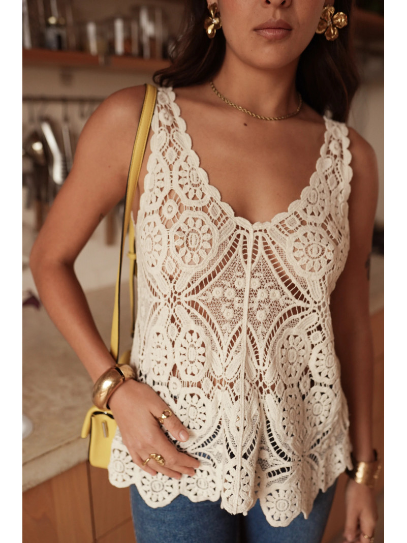 Top Chantal au crochet