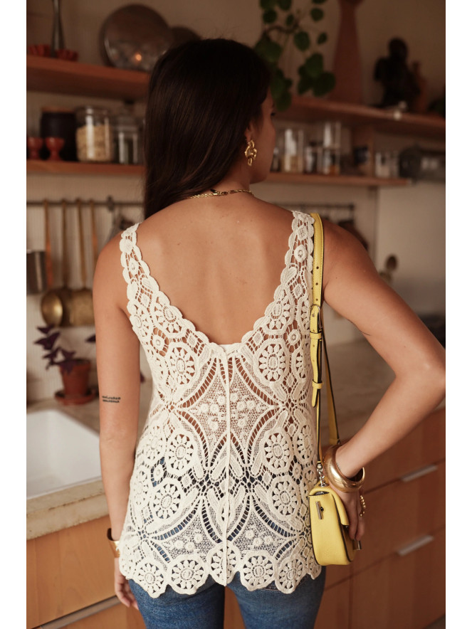 Top Chantal au crochet