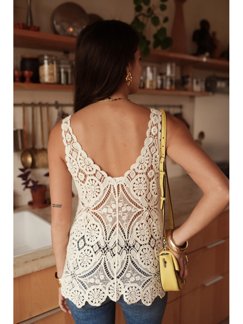 Top Chantal au crochet