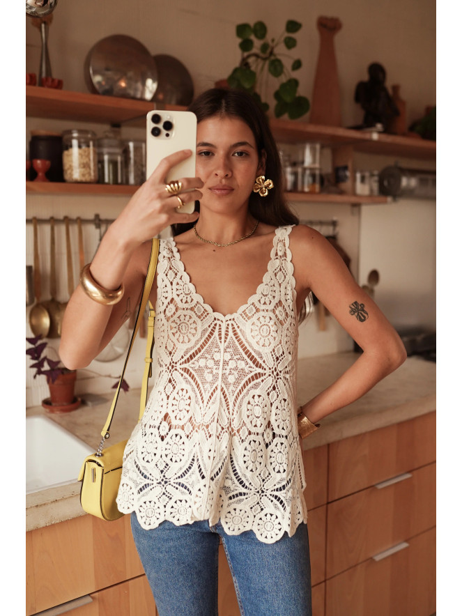 Top Chantal au crochet
