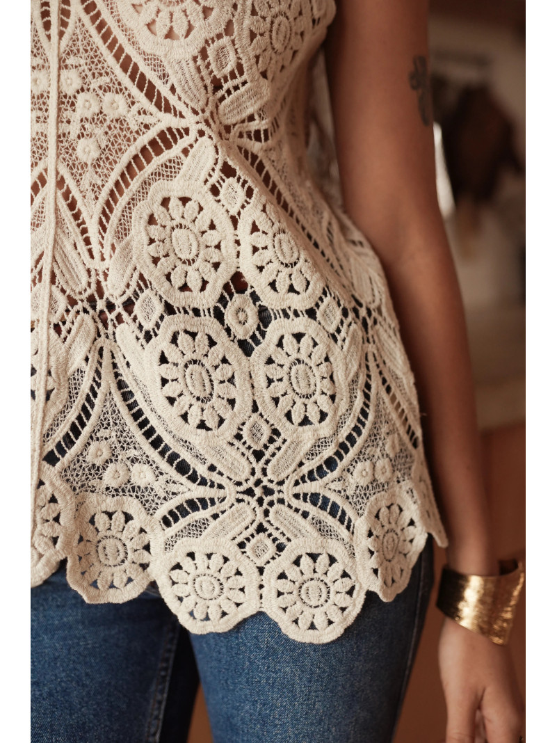 Top Chantal au crochet