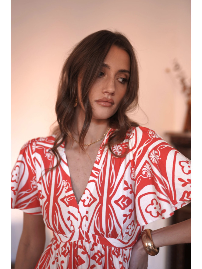 Robe courte LIZA ROUGE