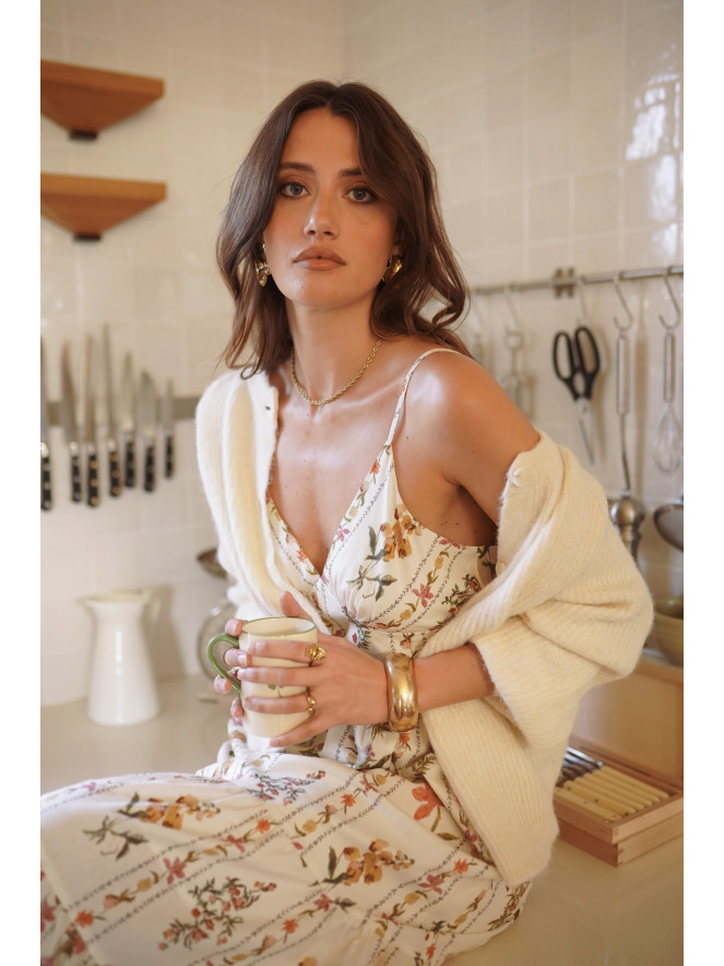 Robe longue FLORE BEIGE