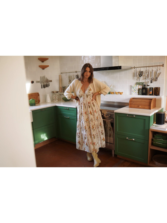 Robe longue FLORE BEIGE