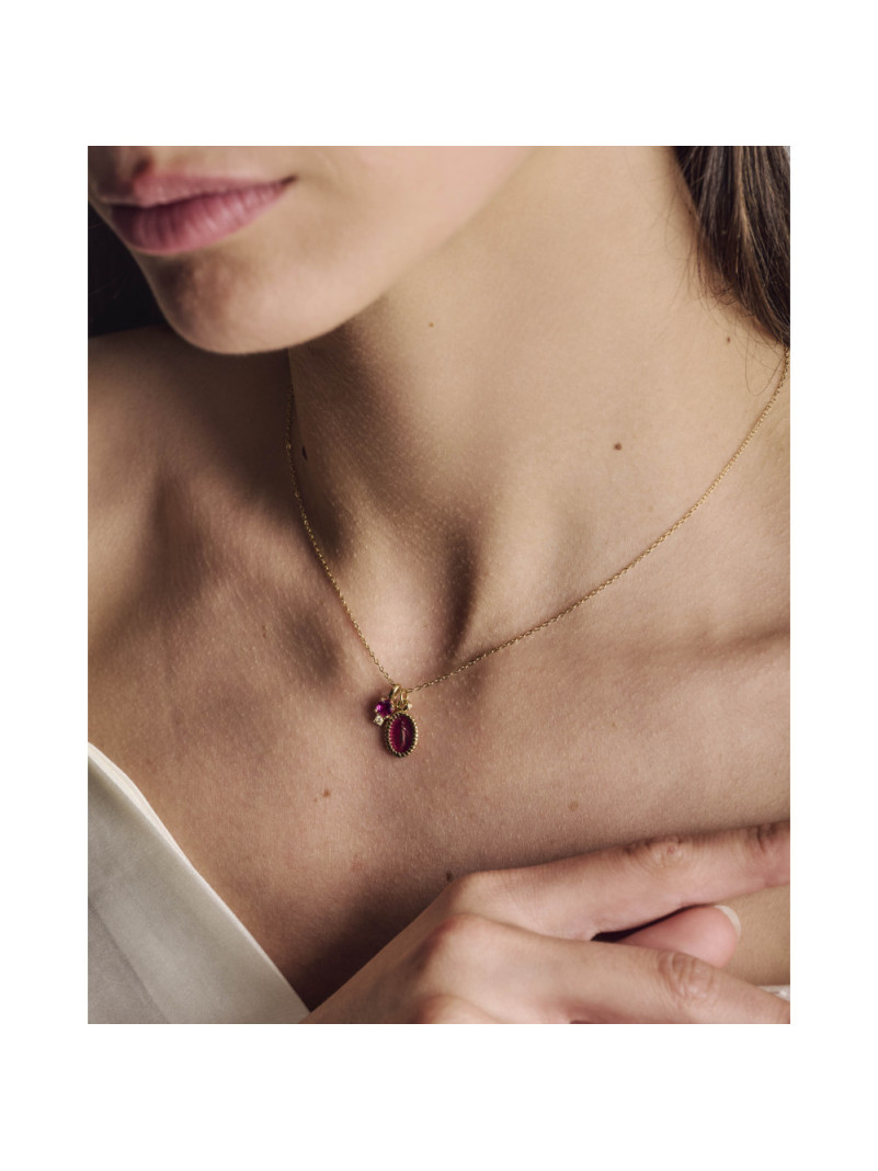 Collier By Garance JADI FUSHIA