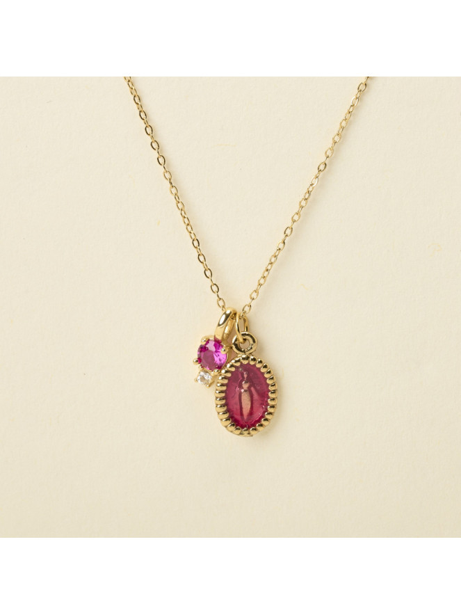 Collier By Garance JADI FUSHIA