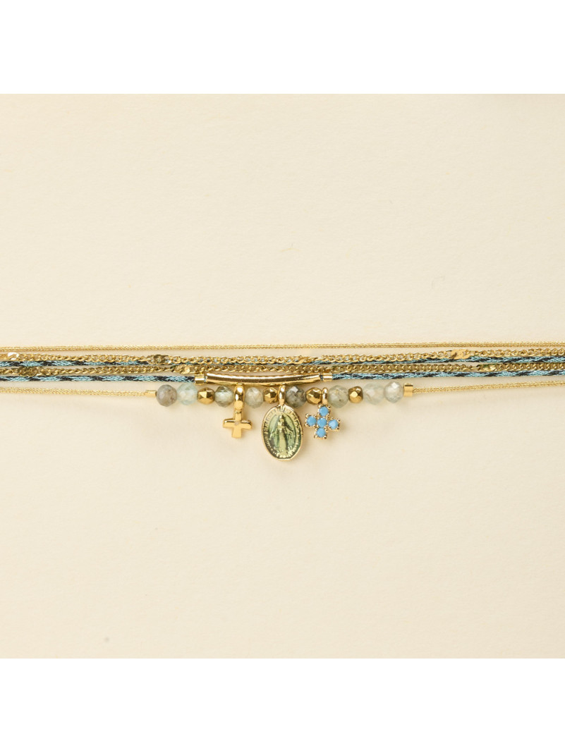 Bracelet By Garance LARA APATITE TURQUOISE