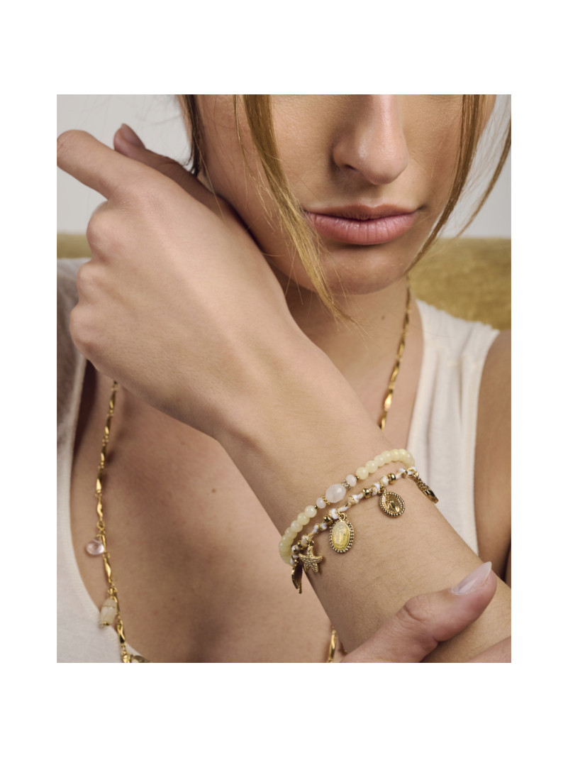 Bracelet By Garance IZAK BLANC ET JAUNE
