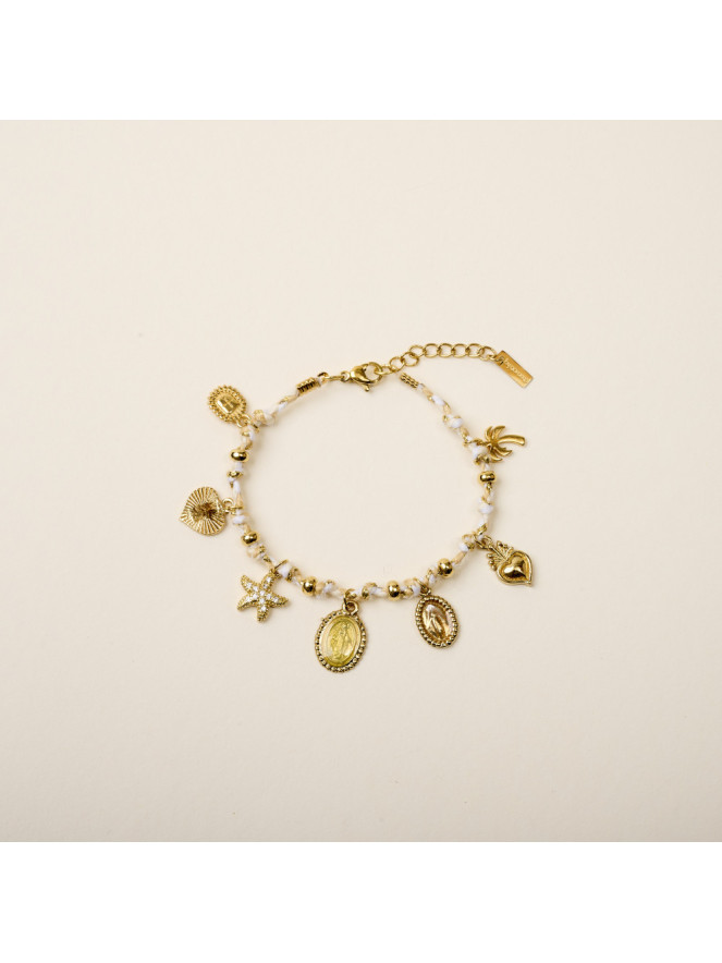 Bracelet By Garance IZAK BLANC ET JAUNE