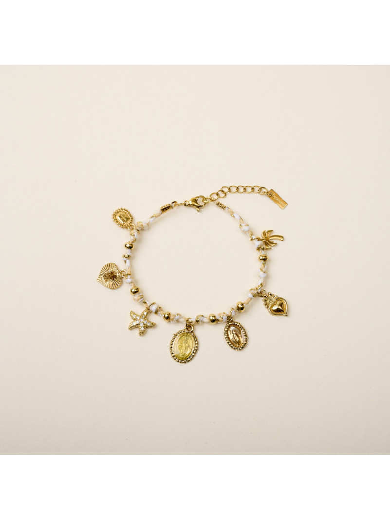 Bracelet By Garance IZAK BLANC ET JAUNE