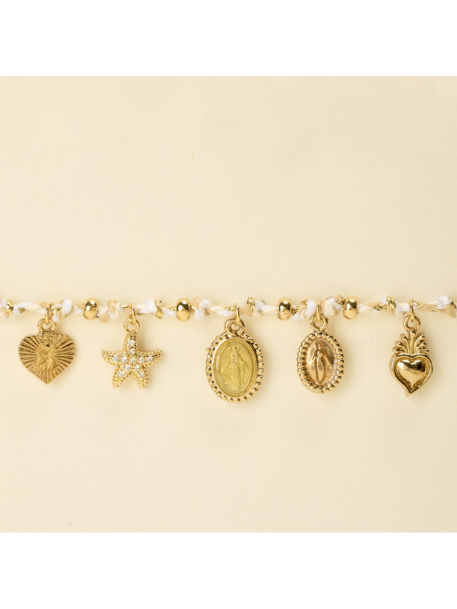 Bracelet By Garance IZAK BLANC ET JAUNE