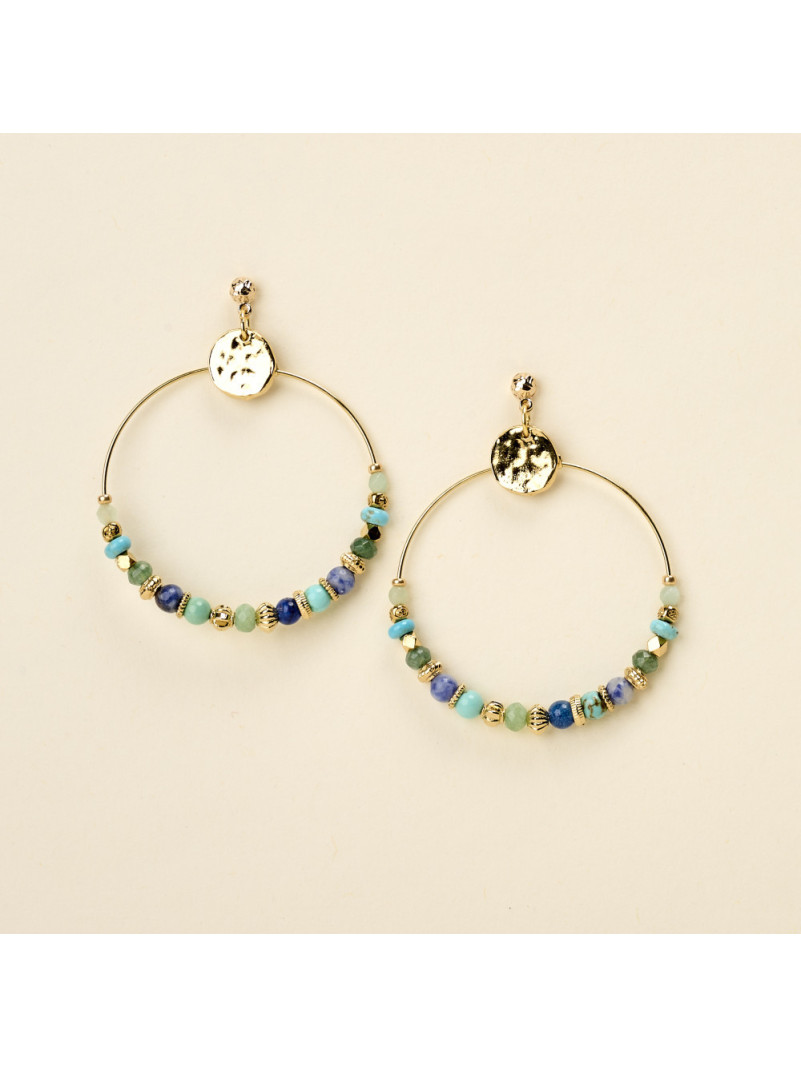 Boucles d'oreilles By Garance BOYE TURQUOISE